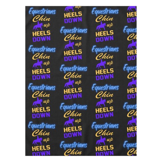 青黄色で顎を上げる テーブルクロス (正面)