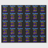 青黄色で顎を上げる ラッピングペーパー (フラット)