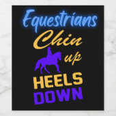 青黄色で顎を上げる ワインラベル (シングルラベル)