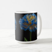 青黄色カーネーション コーヒーマグカップ (正面右)