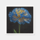 青黄色カーネーション スタンダードカクテルナプキン (正面)