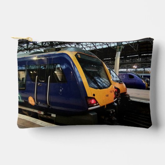 青黄色列車 アクセサリーポーチ (正面)