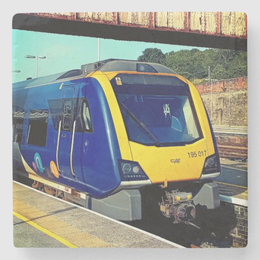 青黄色列車 ストーンコースター (正面)