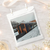 青黄色列車 フェイバーバッグ (クリップ留めされた状態)