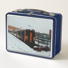 青黄色列車 メタルランチボックス