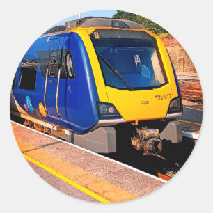 青黄色列車 ラウンドシール