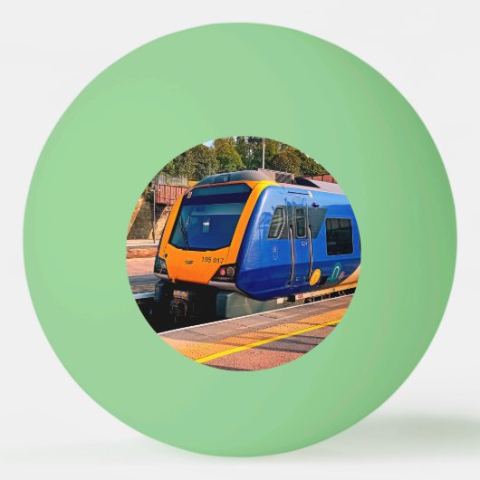 青黄色列車 卓球ボール (正面)
