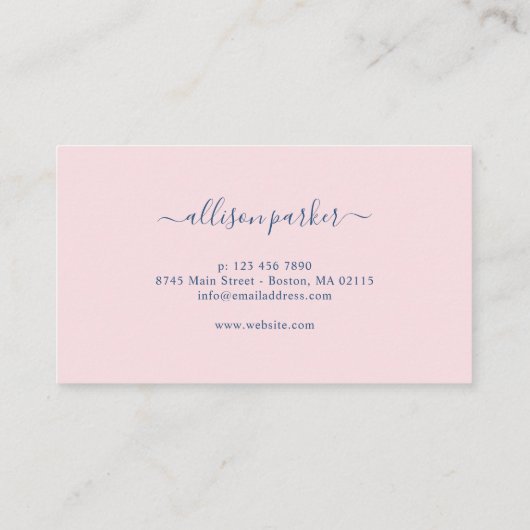 青黄色白い牧草地の花枠 名刺 (裏面)