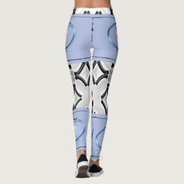 青黒のロングレギンスティーン レギンス