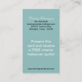 青黒ダマスク名刺 名刺 (裏面)