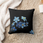 青黒フローラ黒枕 クッション (ブランケット)