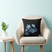 青黒フローラ黒枕 クッション (椅子)