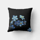 青黒フローラ黒枕 クッション (裏面)