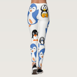 青黒レギンスペンギンロング レギンス