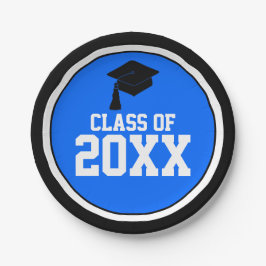 青黒人学年制卒業パーティー ペーパープレート