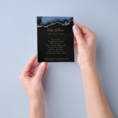 青黒瑪瑙のフライヤー チラシ (手)