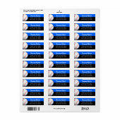 青黒野球住所 ラベル (フルシート)