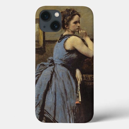 青1874年の女性 Case-Mate iPhoneケース (裏面)