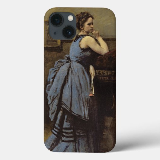 青1874年の女性 Case-Mate iPhoneケース (裏面)