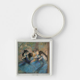 青1890年のエドガー・ドガ のダンサー キーホルダー