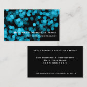 青2のパーティーライト(音楽かDJ)名刺 名刺 (正面/裏面)