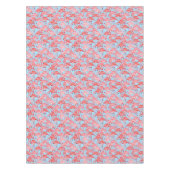 青2の明るいピンクのフラミンゴ テーブルクロス (正面)