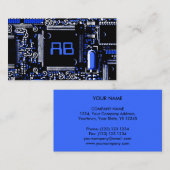 青2'をモノグラムの名刺の青巡回して下さい 名刺 (正面/裏面)