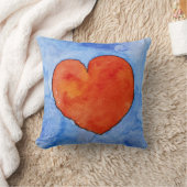 青2011年の赤いハート クッション (ブランケット)