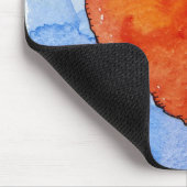 青2011年の赤いハート マウスパッド (コーナー)