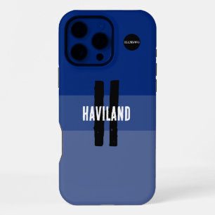 青3トーンパーソナライズされた携帯電話ケースHAMbWG iPhone 16 Pro Maxケース