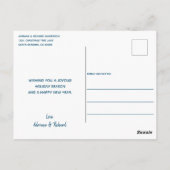 青3写真クリスマスホリデー ポストカード (裏面)