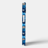 青3Dバラパターン Case-Mate iPhoneケース (裏面 / 右)