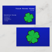 青4の葉のクローバー 名刺 (正面/裏面)