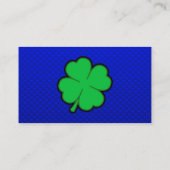 青4の葉のクローバー 名刺 (裏面)