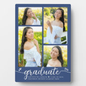 青4写真卒業書道モダンハート フォトプラーク (正面)