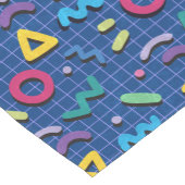 青80sメンフィスのパターン ショートテーブルランナー (コーナー)