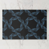 青、かわいい、シンプル、幾何エレガントパターンのアート ペーパーパッド (正面)