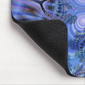 "青"のフラクタルのマウスパッド マウスパッド (コーナー)