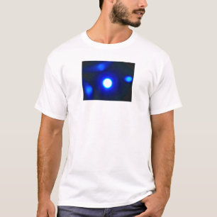 "青"は白いTシャツ光ります Tシャツ