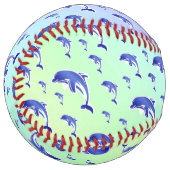 青，イルカ，魚，自然,水中競技,デザイン，ボート ソフトボール (正面左)