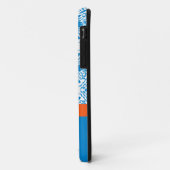 青/オレンジのダマスクパターンイニシャルiPhone 5ケース Case-Mate iPhoneケース (裏面/左)