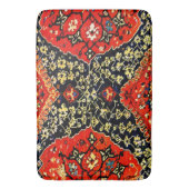 青&オレンジのバスマットにオリエンタルラグ バスマット (正面縦)