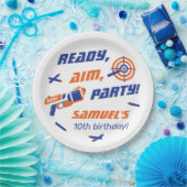 青、オレンジダーツ戦争の誕生日パーティー、任意の年齢 ペーパープレート (パーティー)