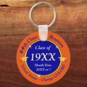 青、オレンジ、クラス懇親会の色の変更 キーホルダー (正面)
