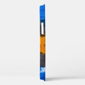 青、オレンジ、グレーの抽象芸術アート Case-Mate iPhoneケース (裏面 / 右)