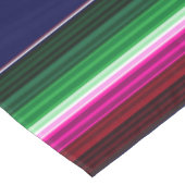 青、オレンジ、ホットピンク、緑のメキシコのサラプ テーブルクロス (アングル)