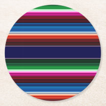 青、オレンジ、ホットピンク、緑のメキシコのサラプ