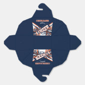 青、オレンジ、白のチアリーダー フェイバーボックス (見開き)