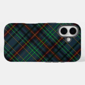 青、オレンジ、緑のタータン柄... Case-Mate iPhoneケース (裏面 (横))