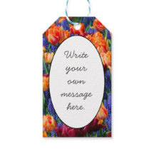 青、オレンジ、赤の花